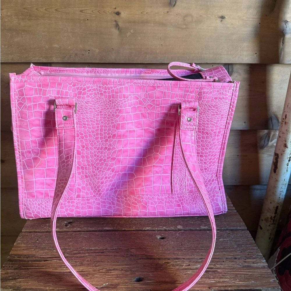 Chelsea Paws Croc Embossed Small Pet Carrier/Tote
